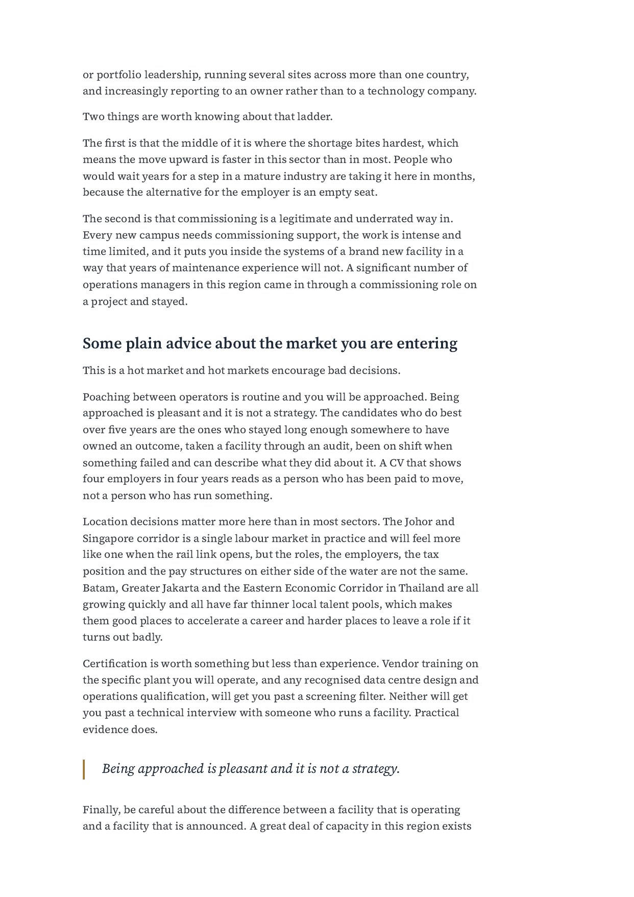 Where the Operators Will Come From, page 5 of 6