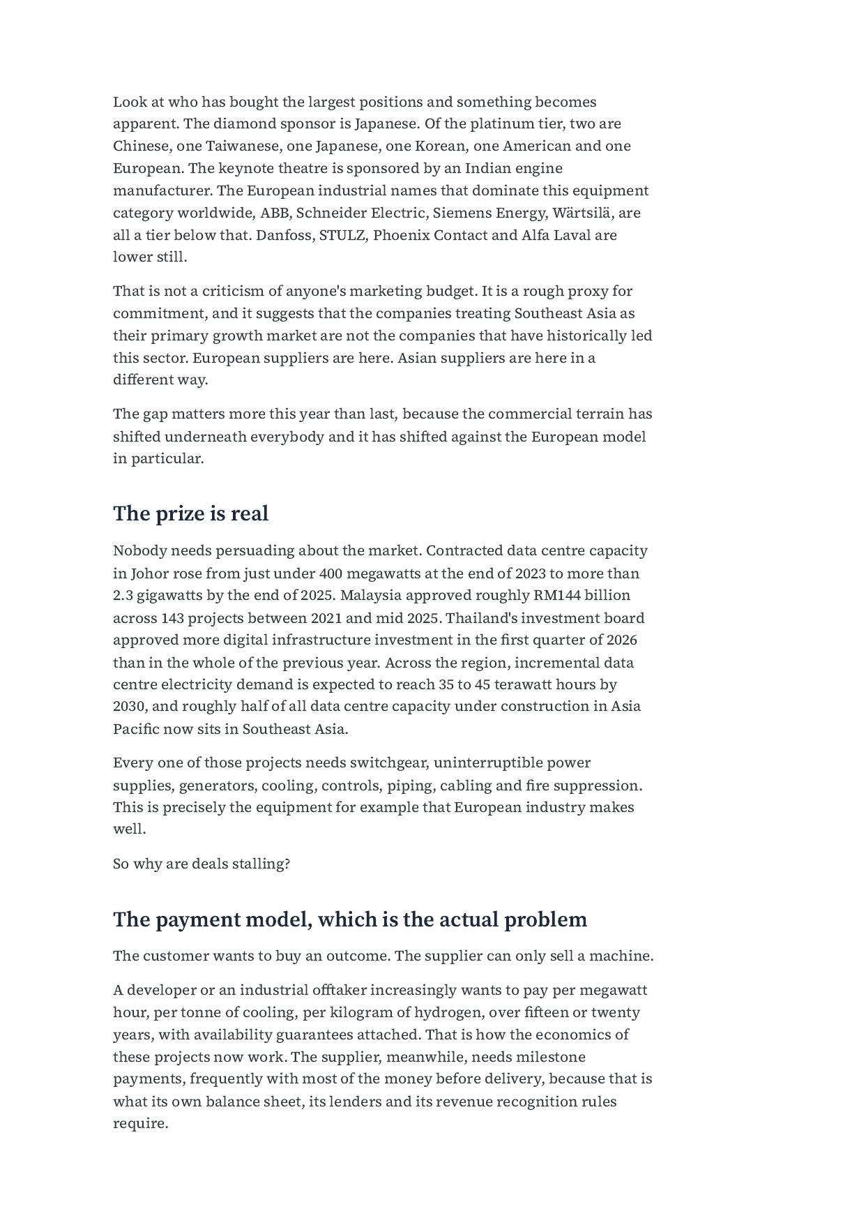 Selling Into a Market That Cannot Pay You, page 2 of 8